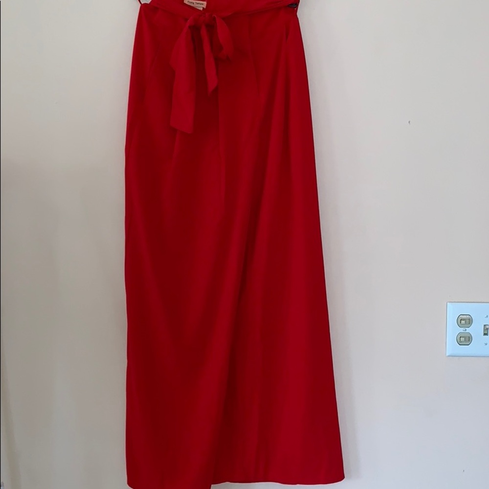 RED TIED PANTS